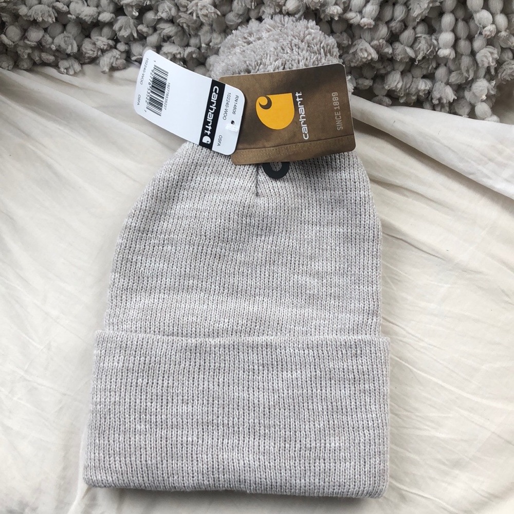 ✖️NEW STOCK ⭐️ GREY POM CARHARTT  hat  cap…NEW - Picture 6 of 7